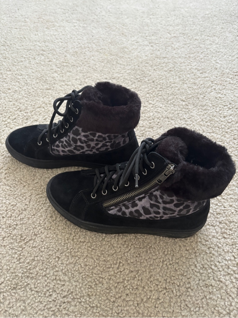 Women's Black Ankle Boots - Picture 2 of 9